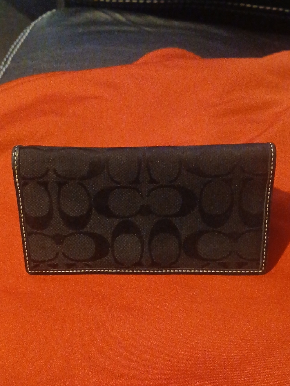 Signature Monogram Continental Wallet in Black